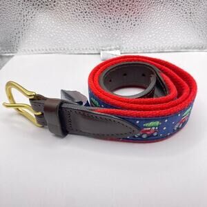 Vineyard Vines Red and Blue Men’s Belt Small